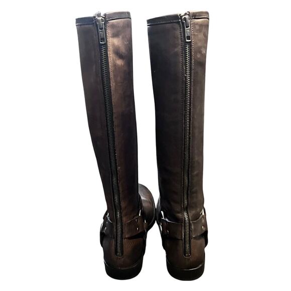 Frye Boots Womens 7.5 Brown Harness Tall Phillip  Leather Riding Classic Work - Picture 5 of 10